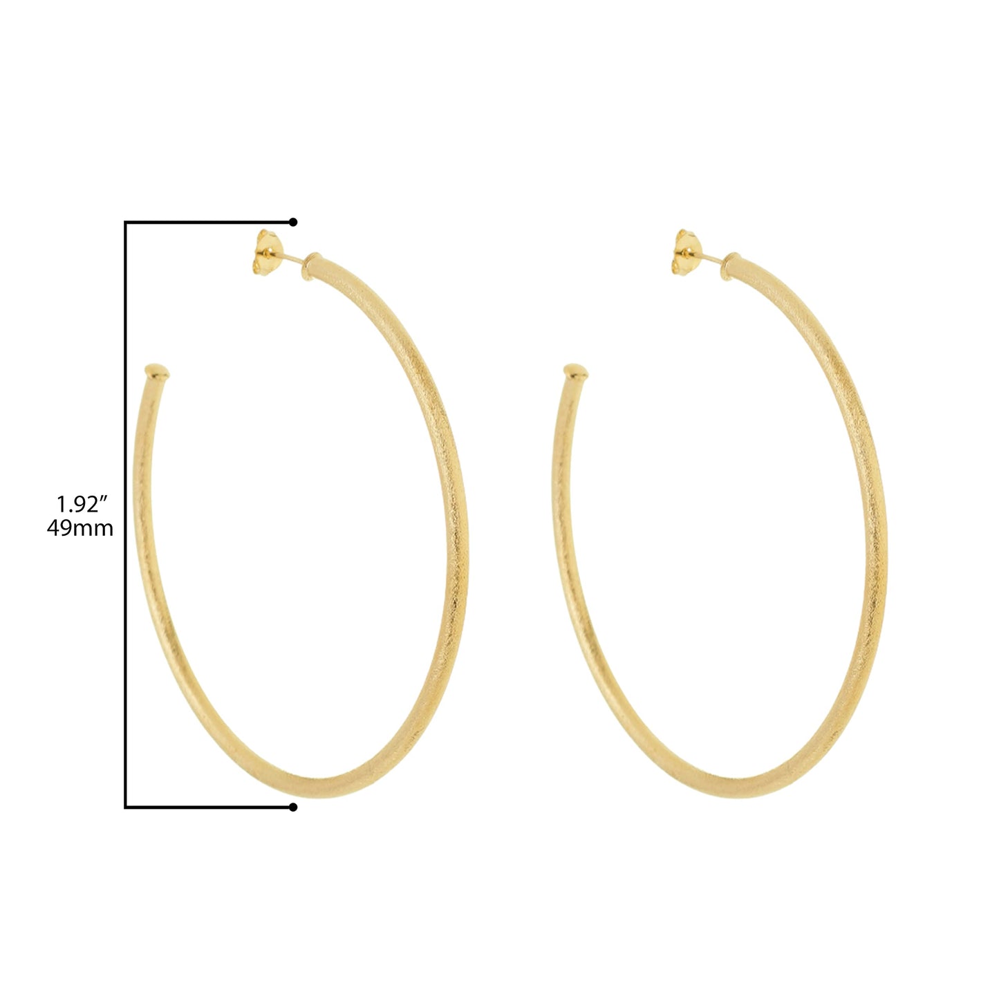 Gold Plated Hoop Earrings