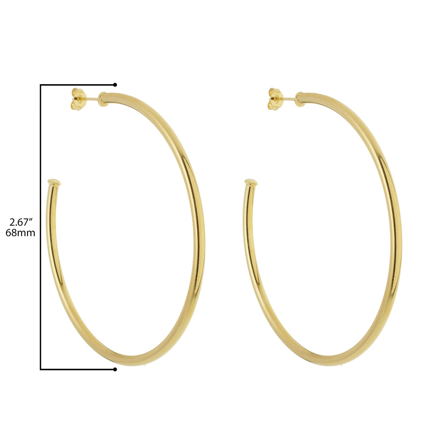 Gold Plated Hoop Earrings