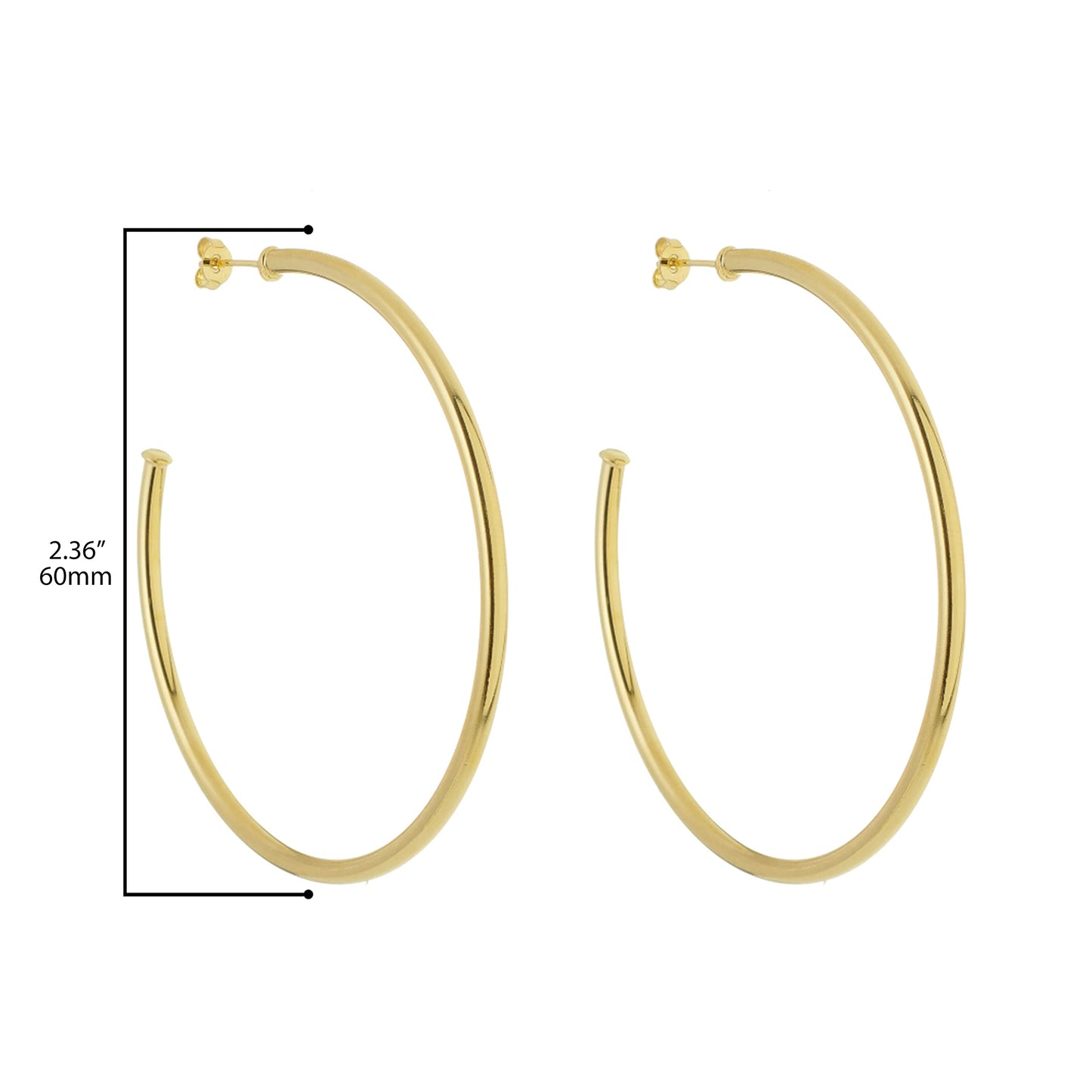 Gold Plated Hoop Earrings