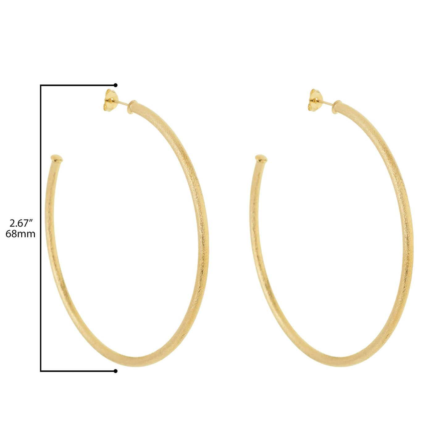 Gold Plated Hoop Earrings