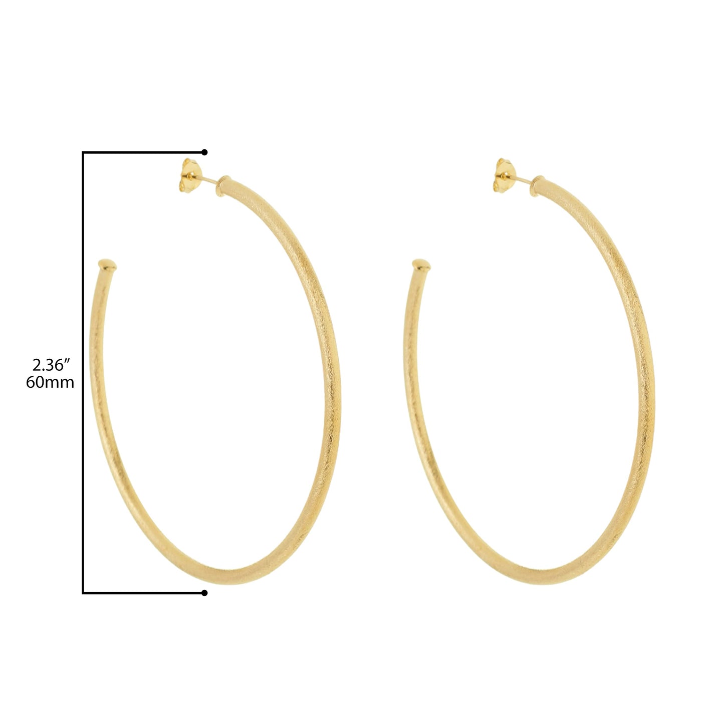 Gold Plated Hoop Earrings