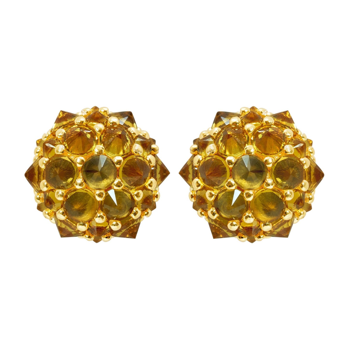 Pharaoun Perfect Bonbon Stud Earrings Collection. Choice of Stone Color and Metal