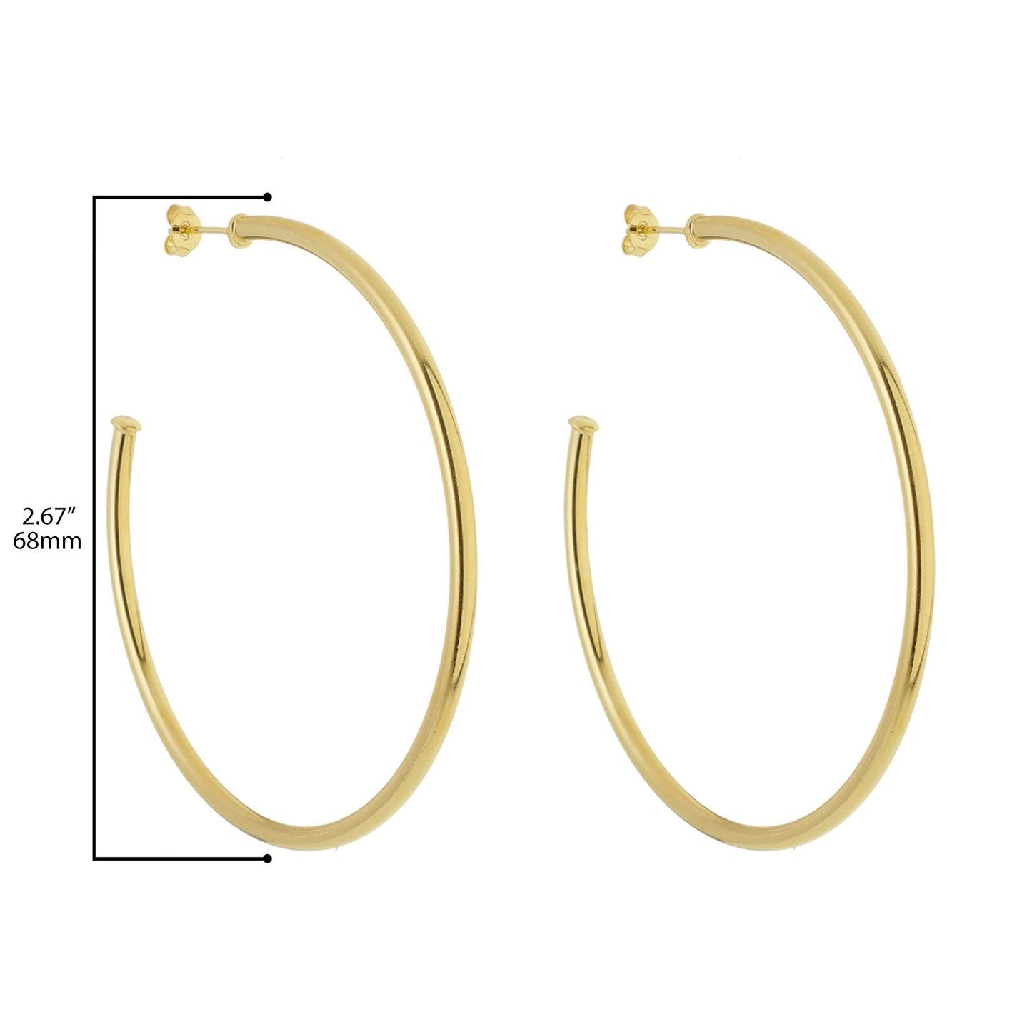 Gold Plated Hoop Earrings