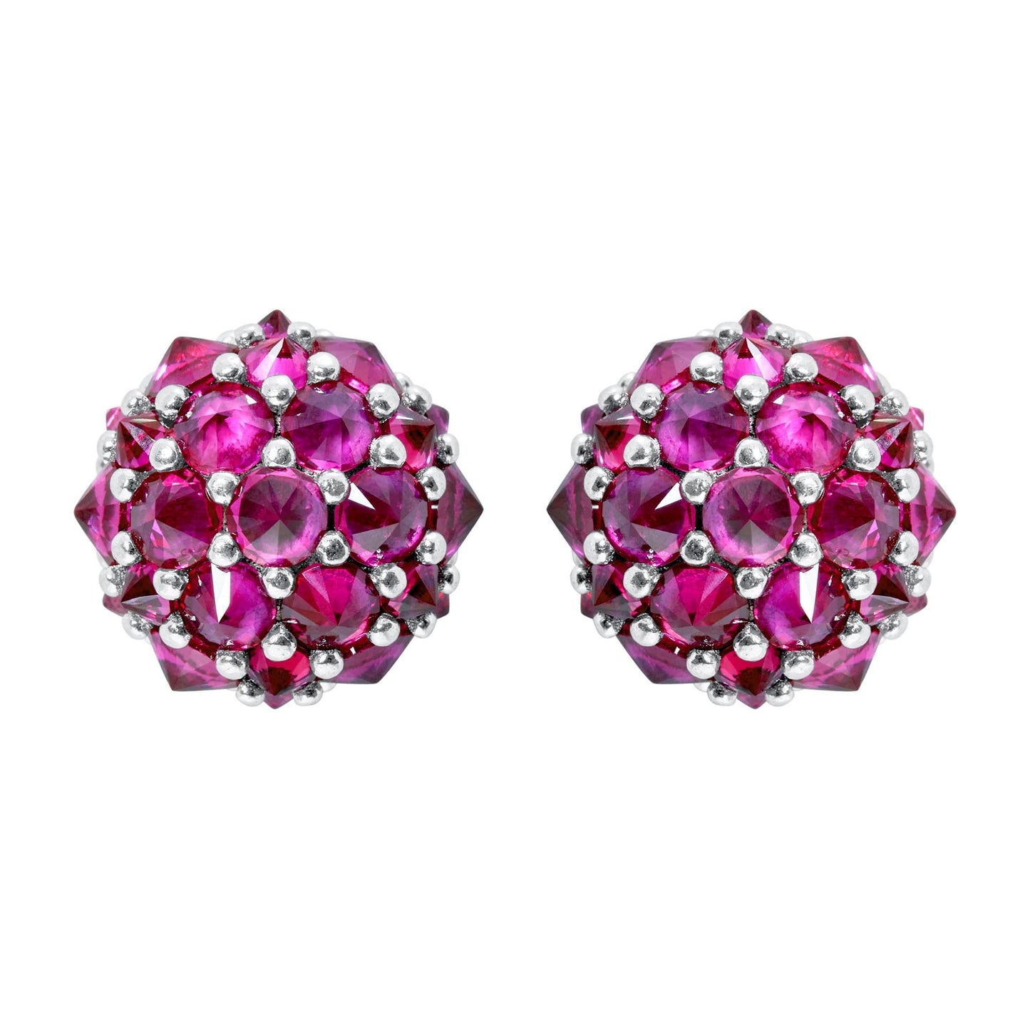 Pharaoun Perfect Bonbon Stud Earrings Collection. Choice of Stone Color and Metal