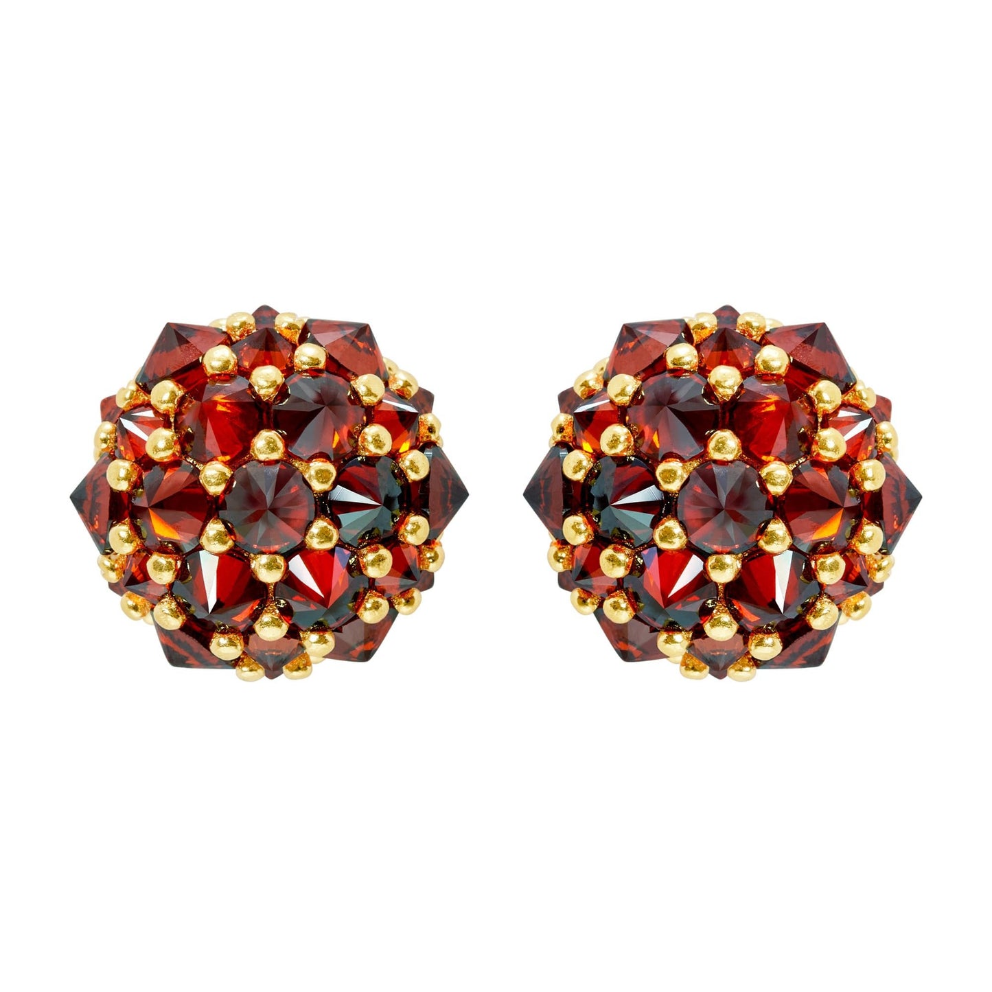 Pharaoun Perfect Bonbon Stud Earrings Collection. Choice of Stone Color and Metal