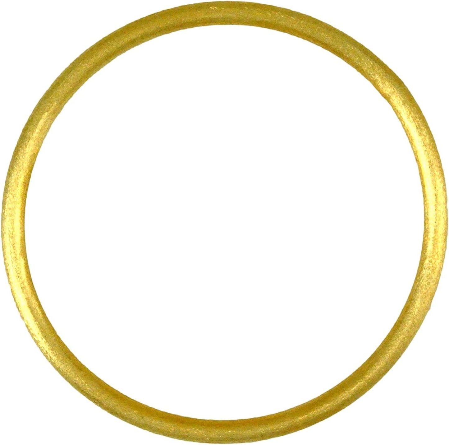 Gold Plated Bangle with Choice of Size (Small, medium, large) and Polished or Brushed Finish