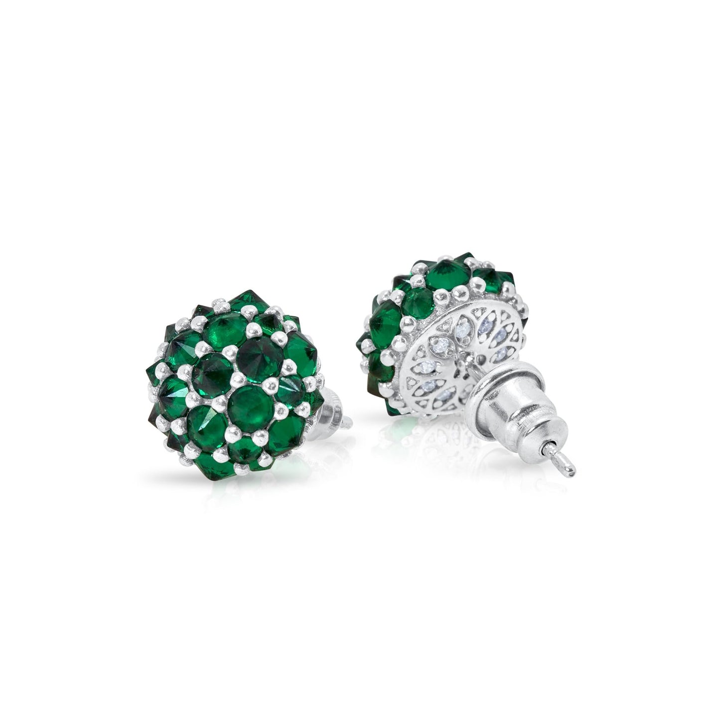 Pharaoun Perfect Bonbon Stud Earrings Collection. Choice of Stone Color and Metal