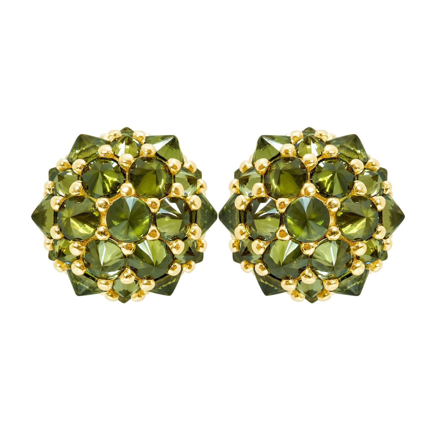 Pharaoun Perfect Bonbon Stud Earrings Collection. Choice of Stone Color and Metal