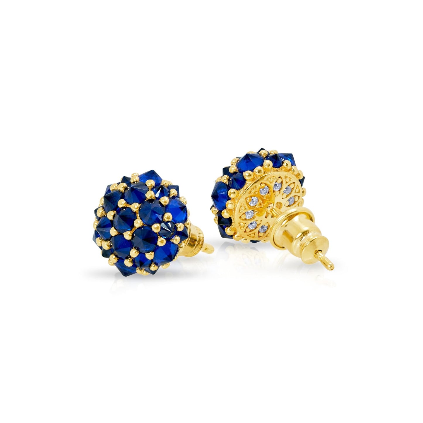 Pharaoun Perfect Bonbon Stud Earrings Collection. Choice of Stone Color and Metal