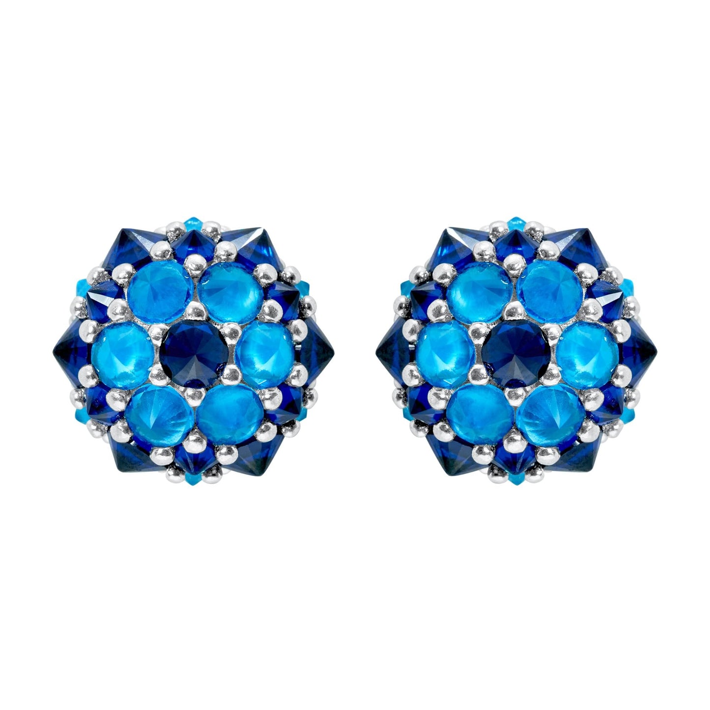 Pharaoun Perfect Bonbon Stud Earrings Collection. Choice of Stone Color and Metal