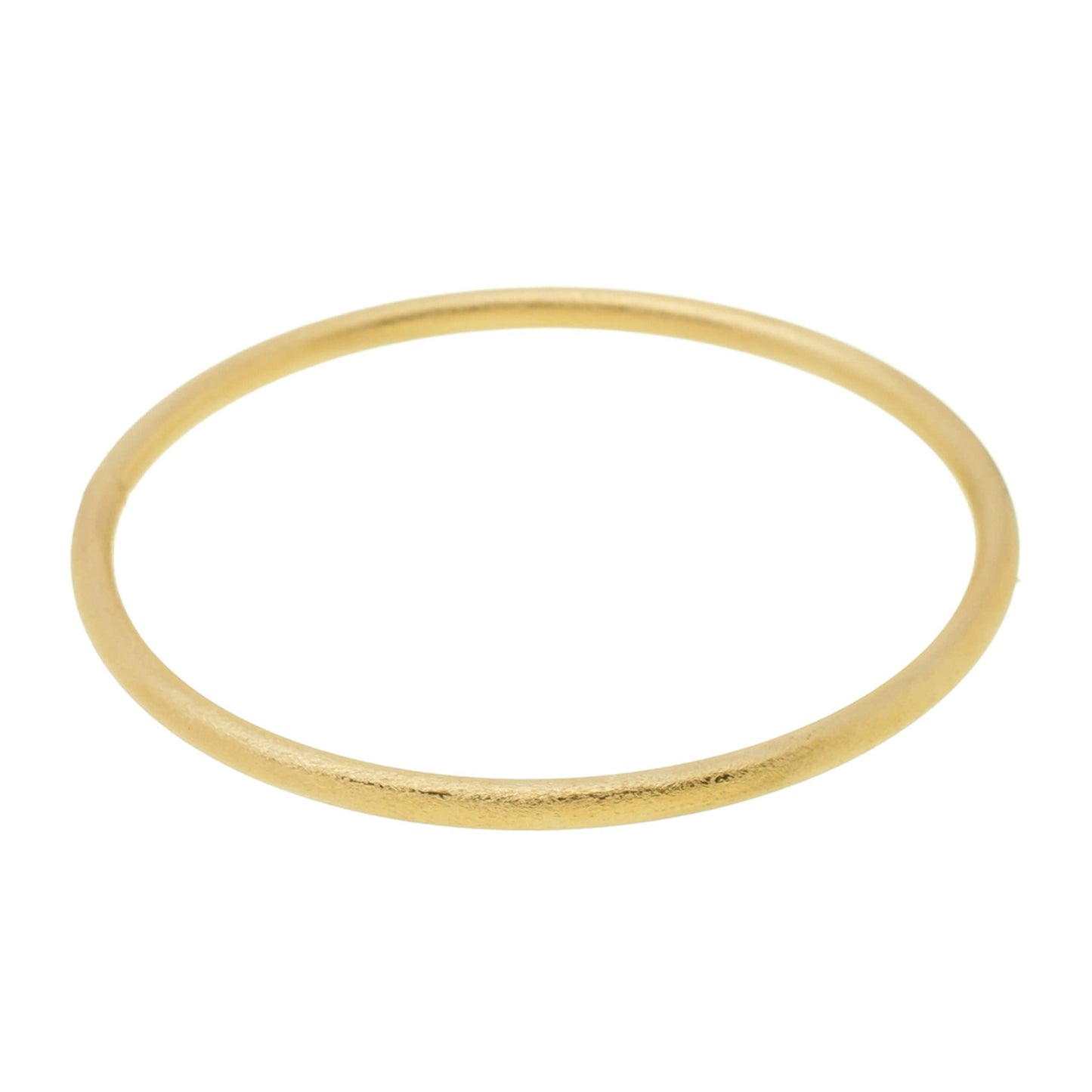 Gold Plated Bangle with Choice of Size (Small, medium, large) and Polished or Brushed Finish