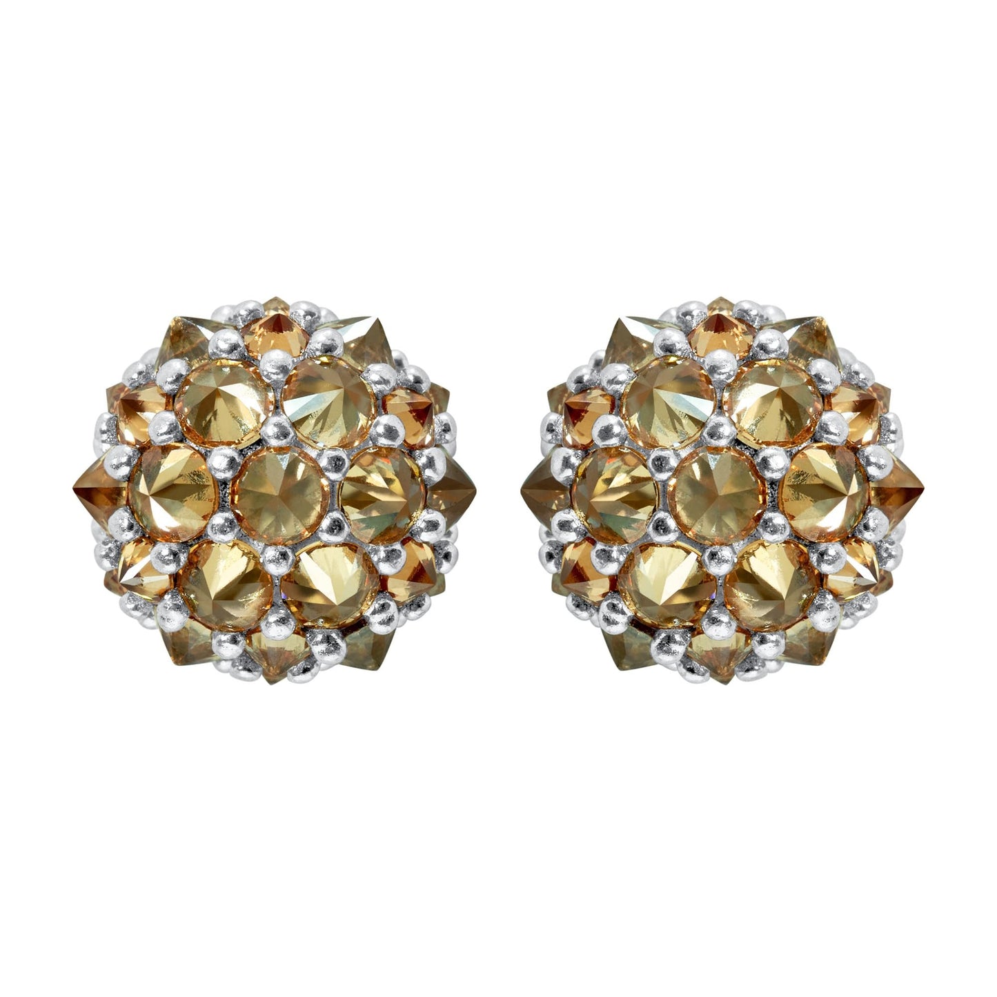 Pharaoun Perfect Bonbon Stud Earrings Collection. Choice of Stone Color and Metal