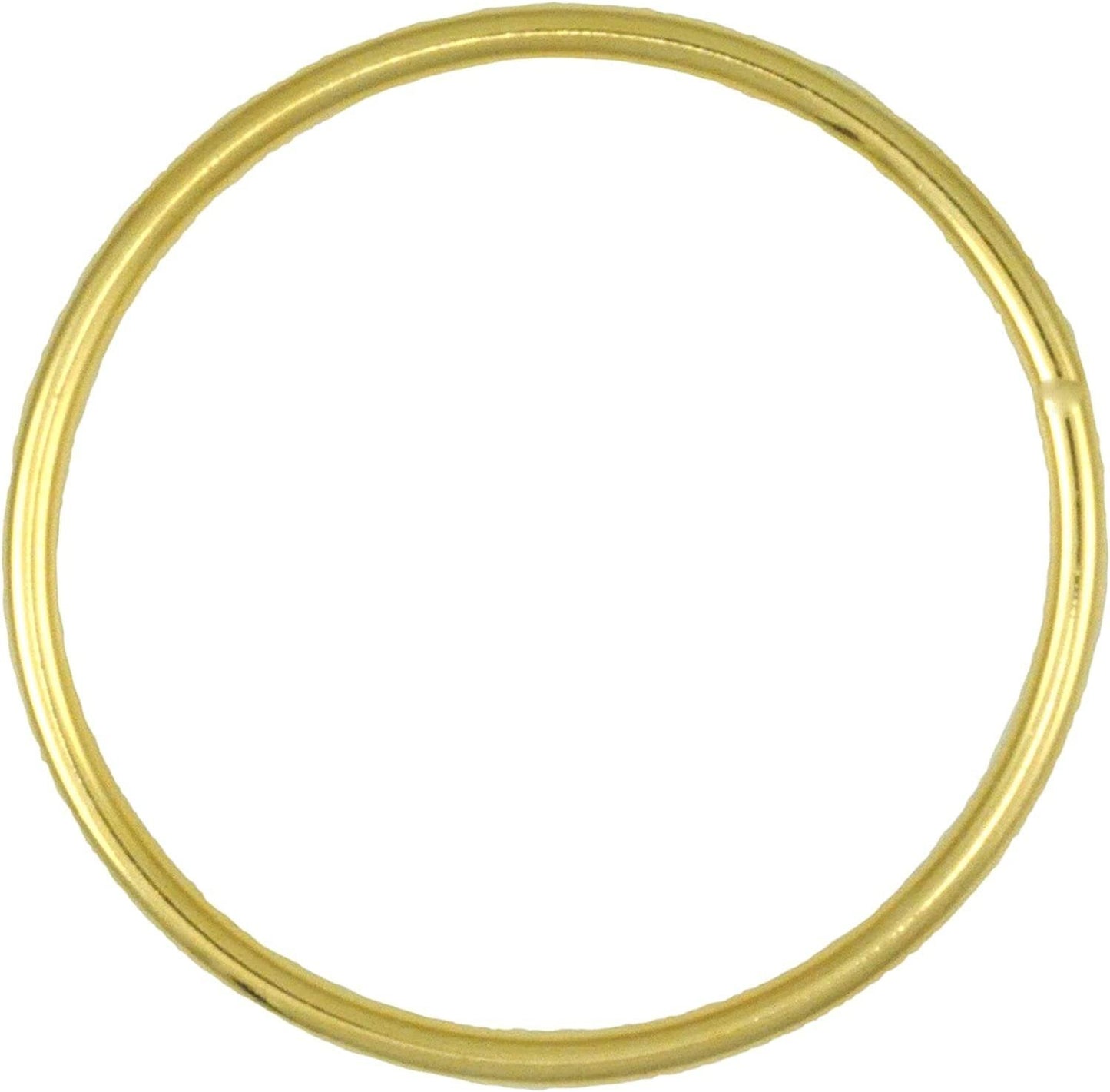 Gold Plated Bangle with Choice of Size (Small, medium, large) and Polished or Brushed Finish