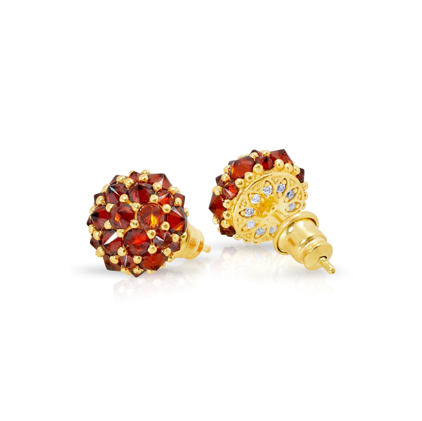 Pharaoun Perfect Bonbon Stud Earrings Collection. Choice of Stone Color and Metal