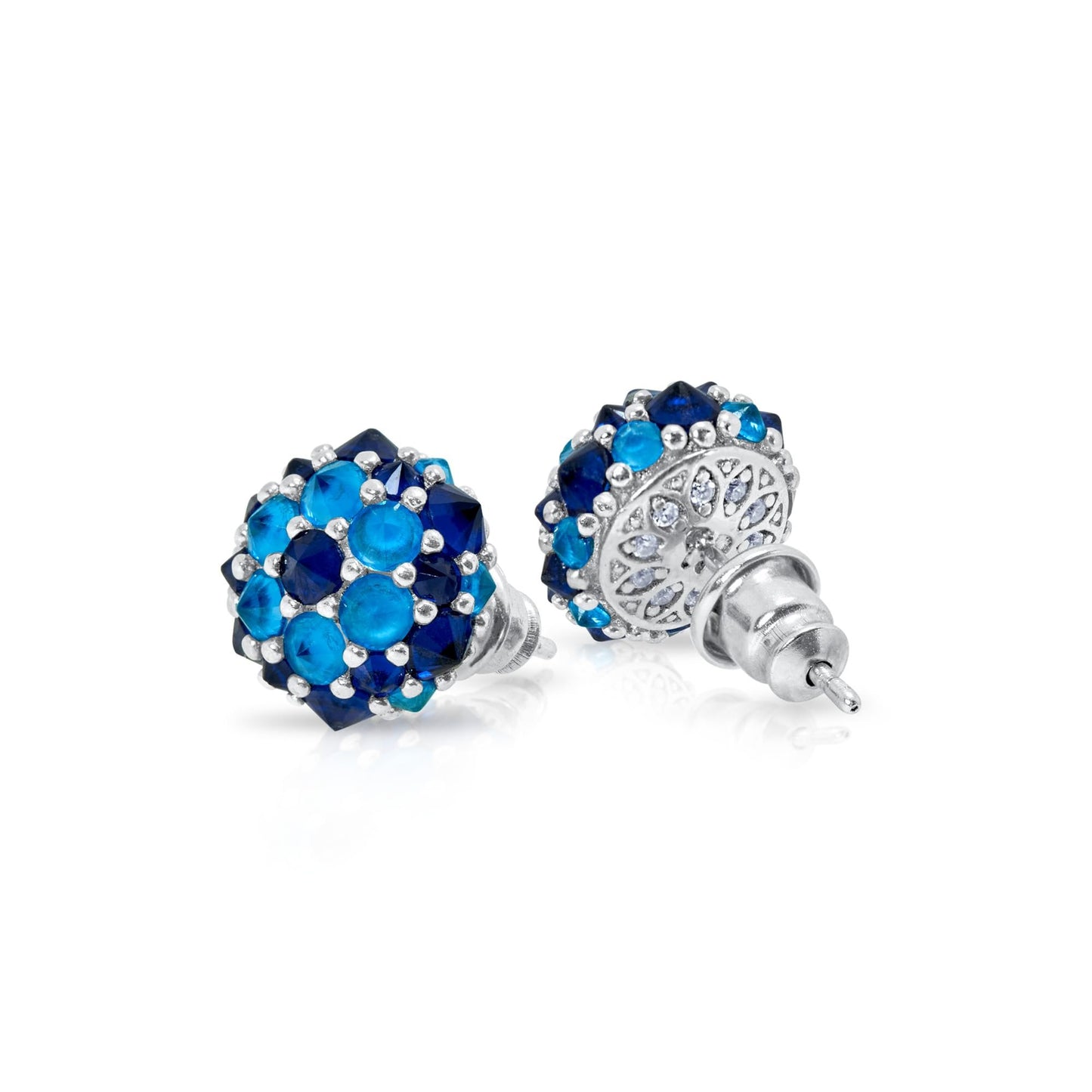 Pharaoun Perfect Bonbon Stud Earrings Collection. Choice of Stone Color and Metal