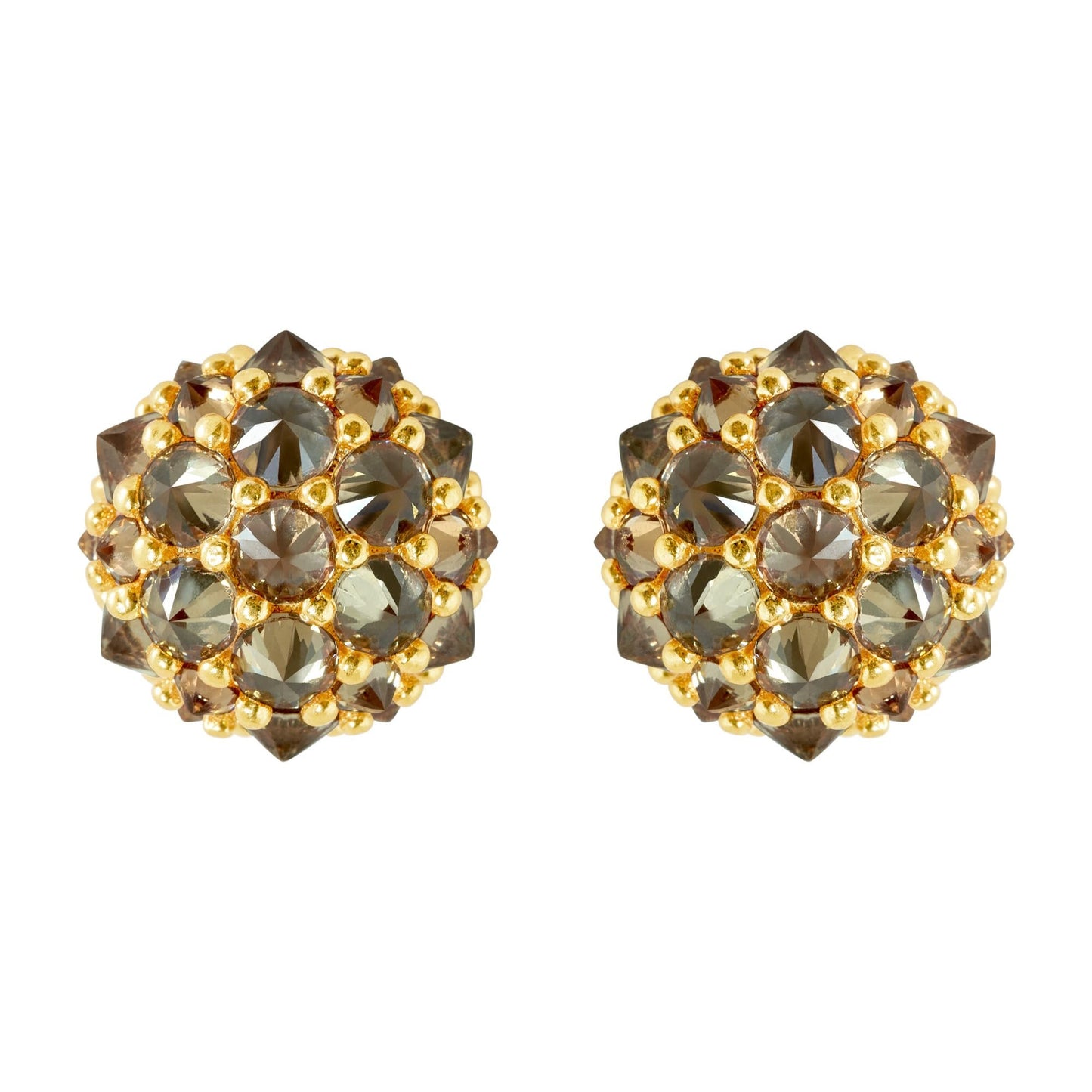 Pharaoun Perfect Bonbon Stud Earrings Collection. Choice of Stone Color and Metal