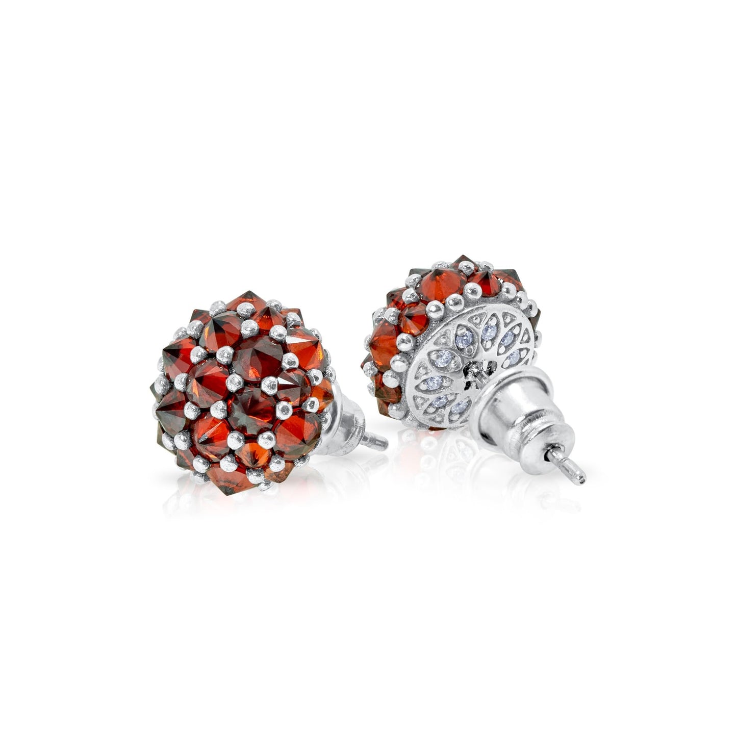 Pharaoun Perfect Bonbon Stud Earrings Collection. Choice of Stone Color and Metal