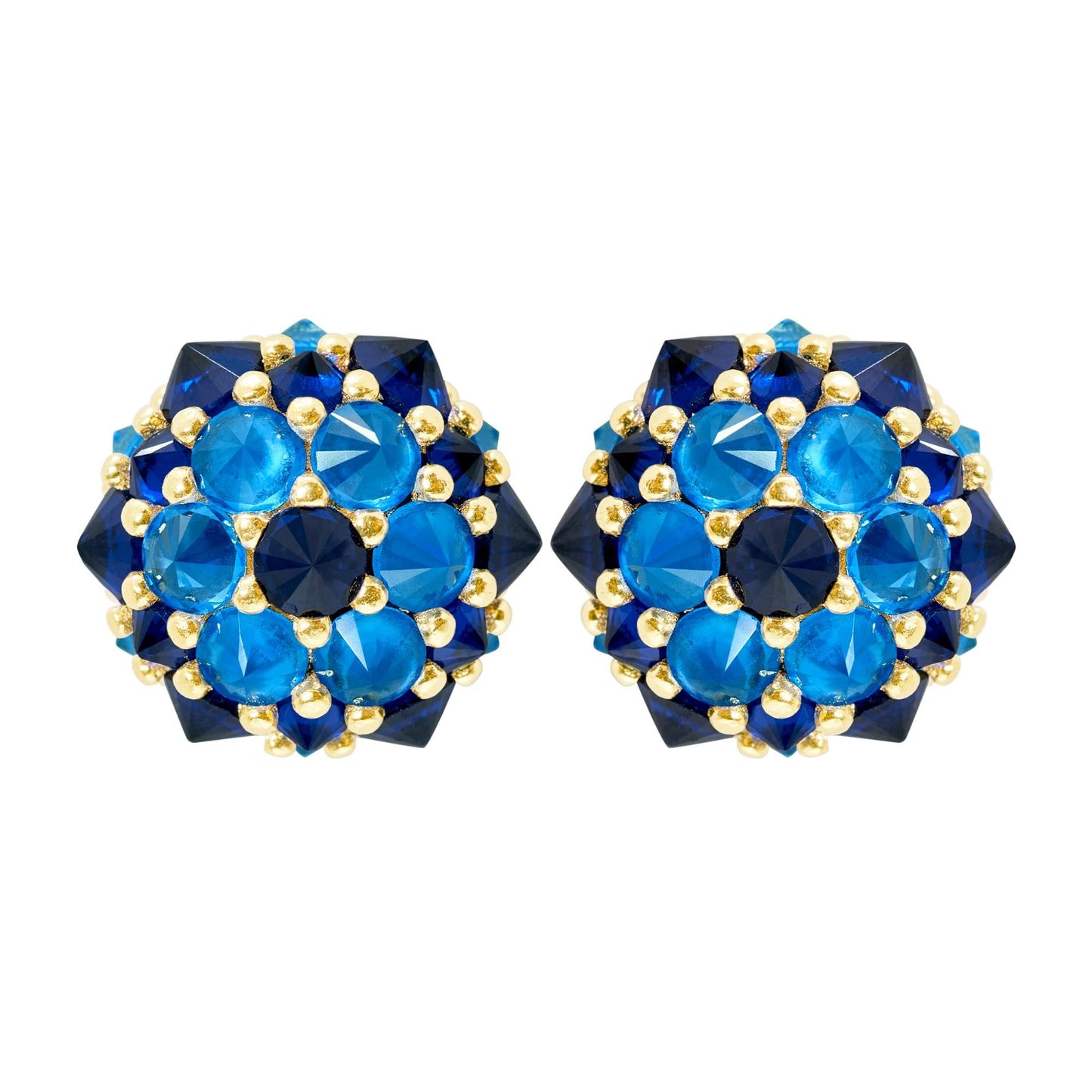 Pharaoun Perfect Bonbon Stud Earrings Collection. Choice of Stone Color and Metal